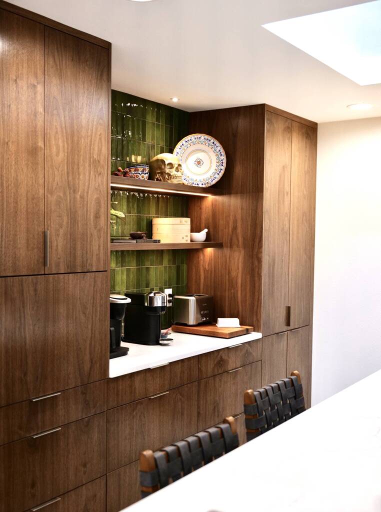Kitchen remodel with custom white oak cabinets