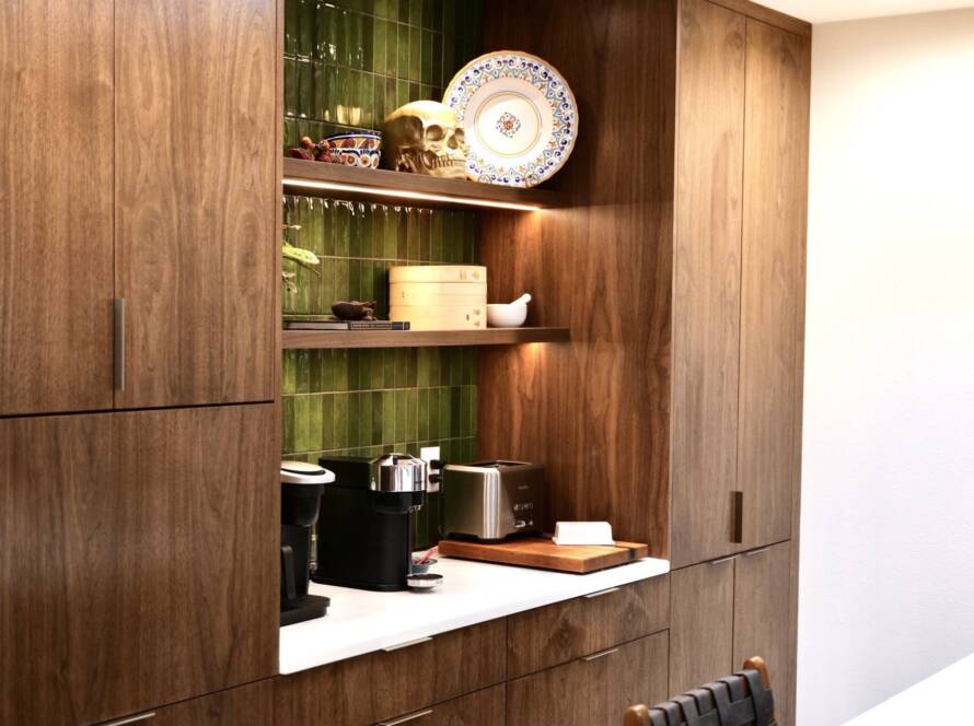 Kitchen remodel with custom white oak cabinets