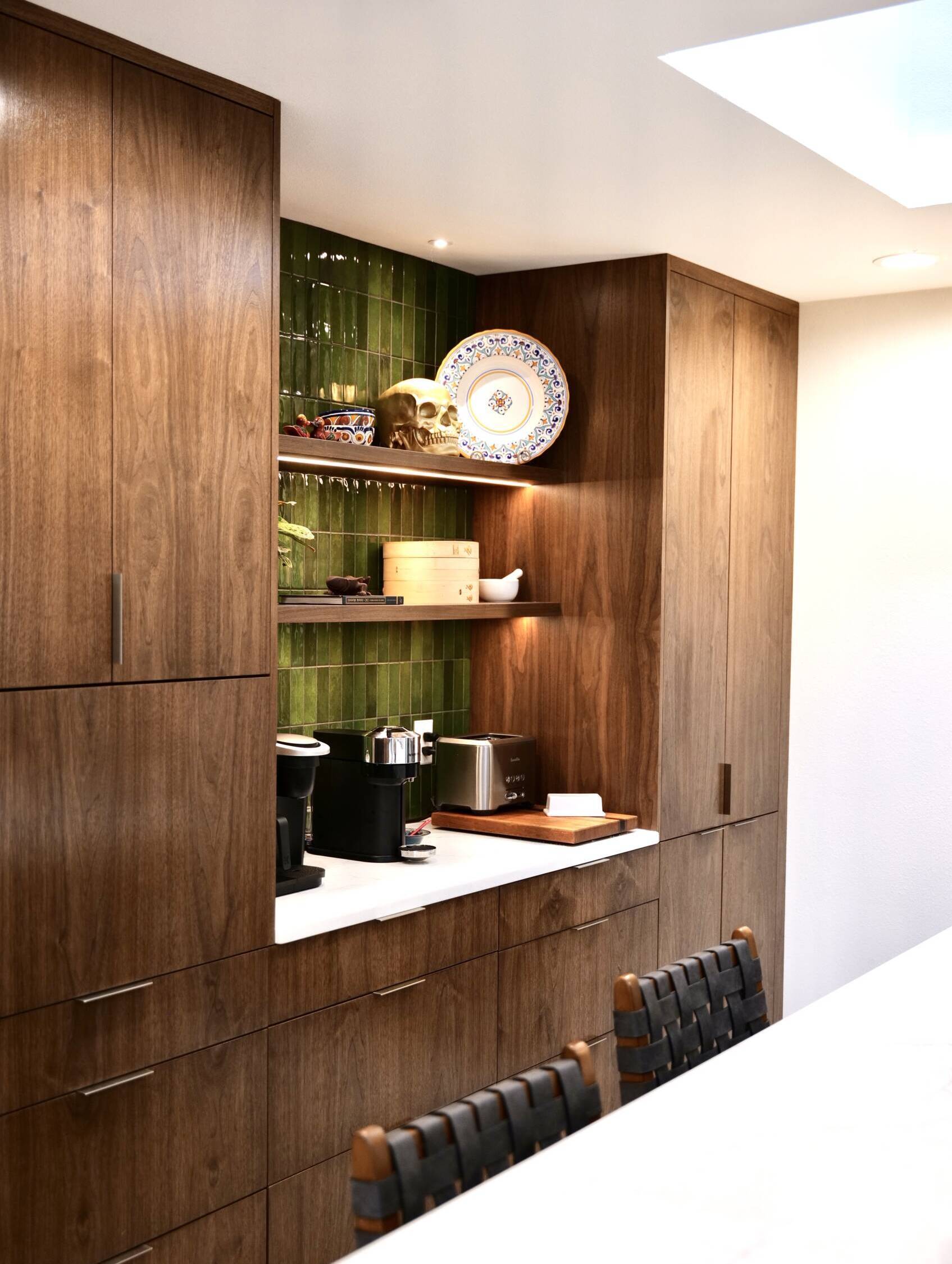 Austin kitchen remodel with white oak shaker cabinets
