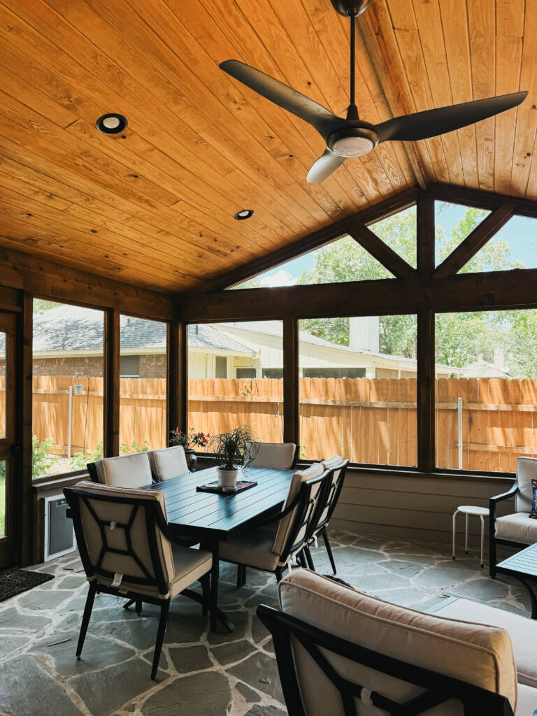 Expert porch addition by TheFixItChick in Austin, TX